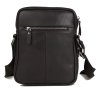 Мужская черная сумка-планшет из натуральной кожи через плечо Tiding Bag (15818) - 5