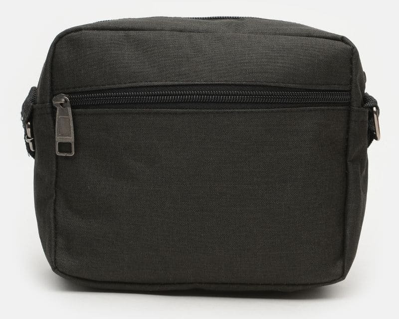 Мужская наплечная сумка маленького размера из черного текстиля Monsen (21933)