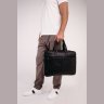 Ділова чоловіча шкіряна сумка для ноутбука та документів з ручками Tiding Bag (21579) - 6