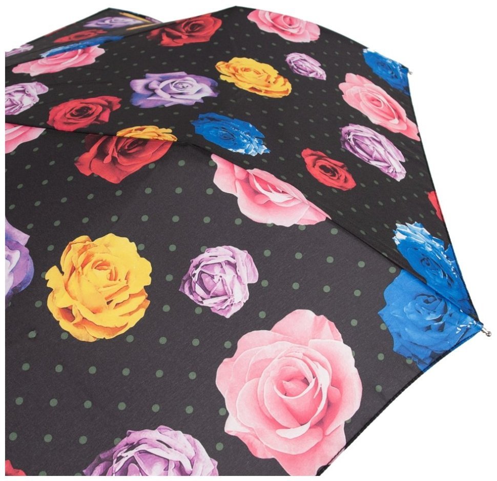 Женский зонт Fulton L354 Minilite-2 Flower Bomb (механика, складной, черный с принтом бутонов) 93966 фото №7 Женский зонт Fulton L354 Minilite-2 Flower Bomb (механика, складной, черный с принтом бутонов) 93966 modnotak фото №7
