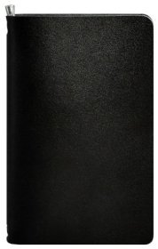Вугільно-чорний шкіряний блокнот (софт-бук) на резинці BlankNote (21770)