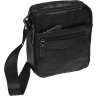 Мужская недорогая сумка на плечо из фактурной кожи с двумя автономными отделами Borsa Leather (21926) - 1