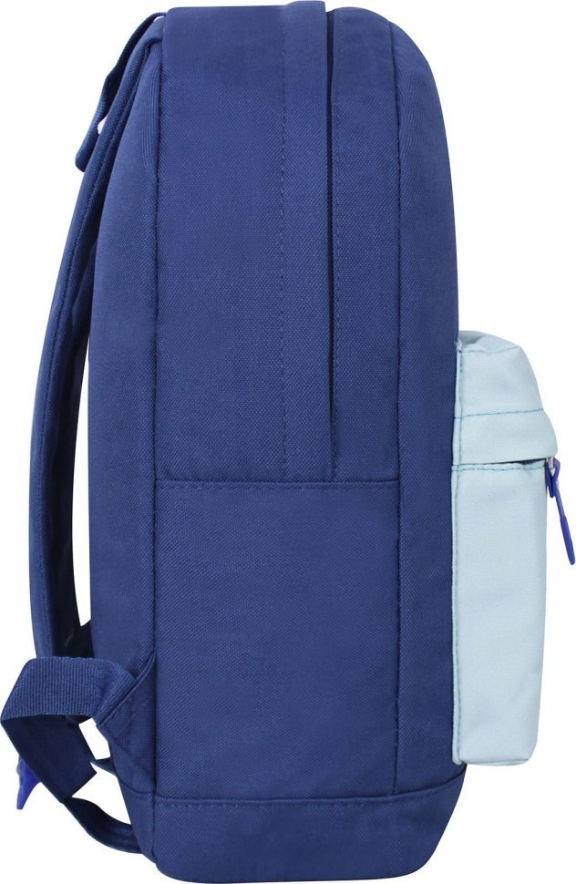 Яскравий дитячий рюкзак синього кольору із текстилю з принтом Bagland (54166)