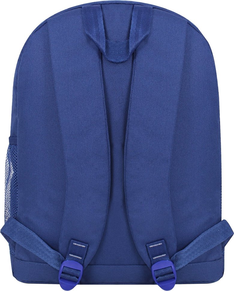 Яскравий дитячий рюкзак синього кольору із текстилю з принтом Bagland (54166)