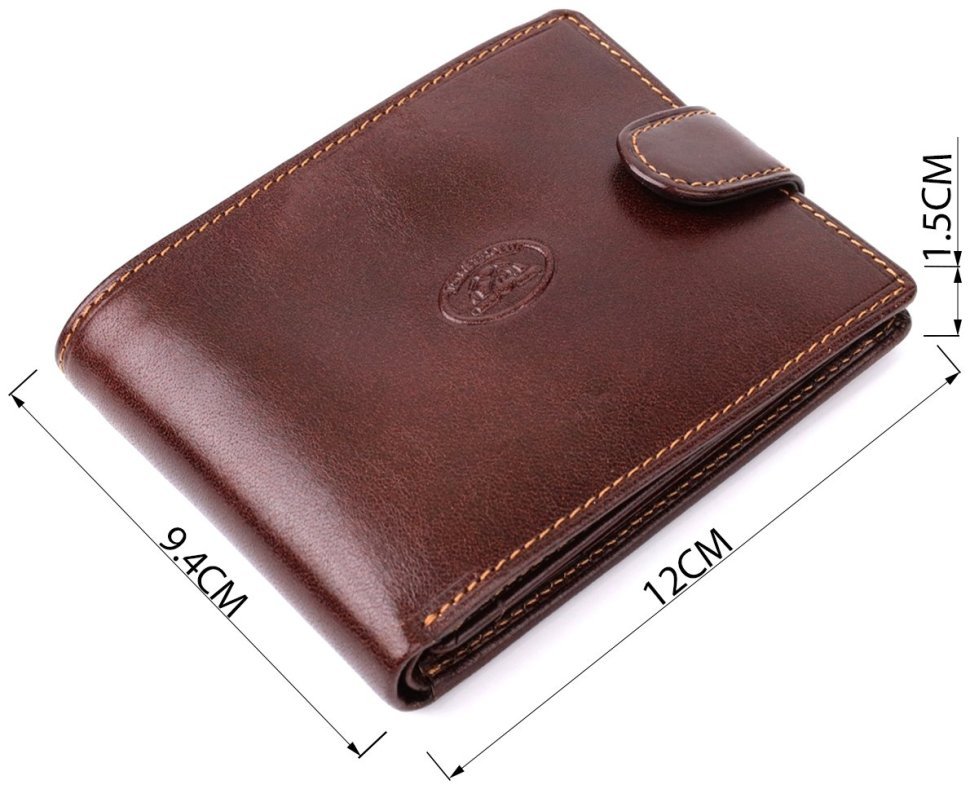 Качественный мужской клатч из натуральной кожи под рептилию на два отделения KARYA (2420852) modnotak фото №13