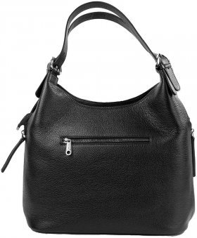 Женская черная сумка из мягкой кожи с ручками Desisan (19174) - 2
