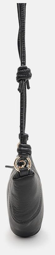 Стильная женская сумка из натуральной фактурной кожи черного цвета Borsa Leather 94666 modnotak фото №4