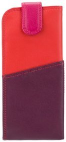 Стильный чехол для очков из натуральной кожи на кнопке Visconti RB106 разноцветный 94866