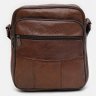 Повсякденна чоловіча шкіряна сумка-планшет коричневого кольору Keizer (19372) - 2