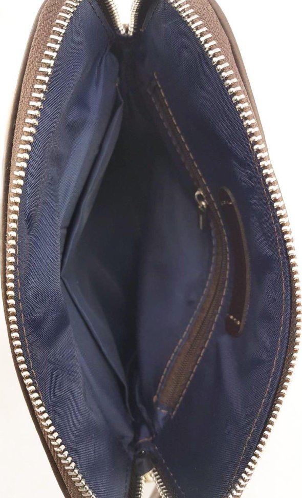 Кожаная мужская сумка-планшет с ремнем на плечо VATTO (11708)