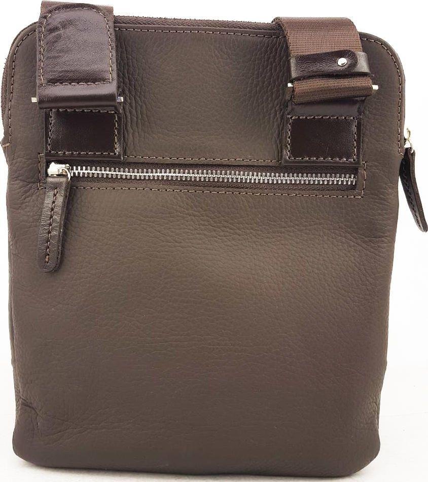 Кожаная мужская сумка-планшет с ремнем на плечо VATTO (11708)