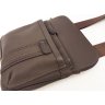 Кожаная мужская сумка-планшет с ремнем на плечо VATTO (11708) - 7