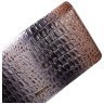Разноцветный женский кошелек из натуральной кожи с фактурой под крокодила Desisan 106666 на кнопке modnotak фото - 4