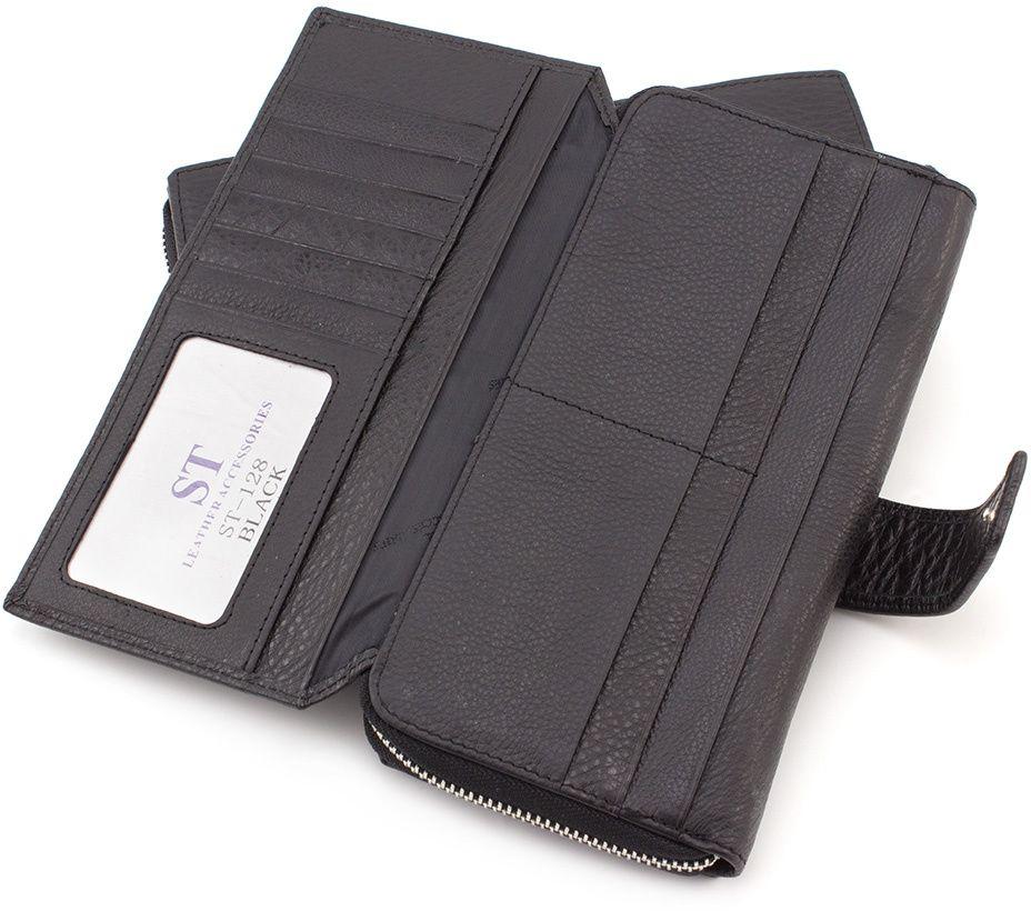 Місткий гаманець-клатч з відділенням на блискавці ST Leather (18848)