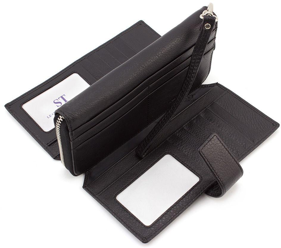 Місткий гаманець-клатч з відділенням на блискавці ST Leather (18848)