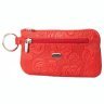 Женская кожаная ключница красного цвета с узором цветов Desisan 106766 modnotak фото - 1
