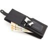 Мужское кожаное портмоне черного цвета с окошками под документы ST Leather 1767366 - 8