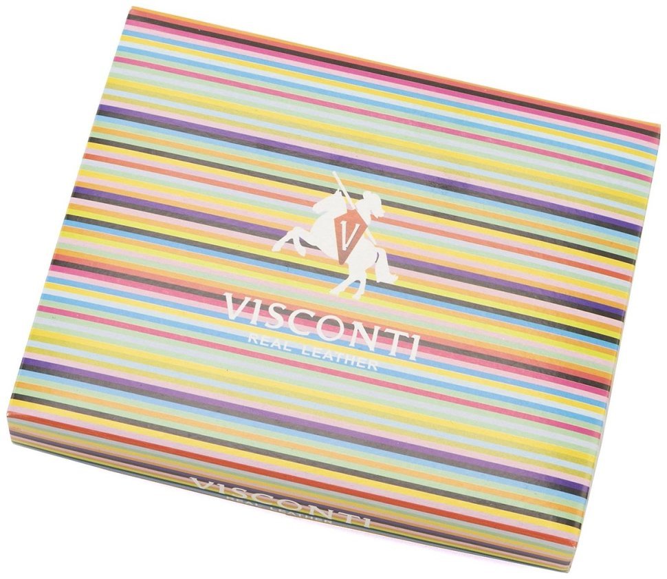 Мужское кожаное портмоне небольшого размера с монетницей Visconti Brig 77366 modnotak фото №9