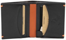 Мужское кожаное портмоне небольшого размера с монетницей Visconti Brig 77366