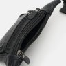 Чоловіча шкіряна сумка на пояс чорного кольору Keizer (22078) - 4