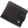 Мужское портмоне миниатюрного размера из натуральной кожи черного цвета ST Leather 1767466 - 1