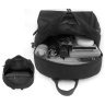 Жіночий текстильний міський рюкзак середнього розміру в чорному кольорі Confident 77566 - 2