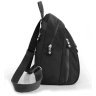 Жіночий текстильний міський рюкзак середнього розміру в чорному кольорі Confident 77566 - 3