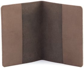 Обкладинка коричнева шкіряна на паспорт з тисненням ефект точок Passport Ukraine 97766
