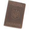 Обложка коричневая кожаная на паспорт с тиснением эффектом точек Passport Ukraine 97766 фото №1 Обложка коричневая кожаная на паспорт с тиснением эффектом точек Passport Ukraine 97766 modnotak фото - 1
