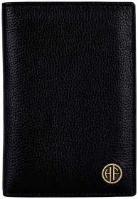 Кожаная обложка для паспорта старого образца с отделением для карточек Hammonds Flycatcher PH602 черного цвета 107966