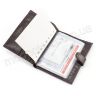 Коричневый кожаный кошелек с блоком для документов KARYA (0914-57) - 6