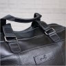Черная дорожная сумка из натуральной кожи с ручками SHVIGEL 2411120 - 6
