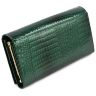 Лаковий зелений гаманець середнього розміру Marco Coverna (16621) - 3