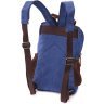 Большой мужской слинг-рюкзак из синего текстиля Vintage 2422169 - 2