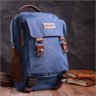 Великий чоловічий слінг-рюкзак із синього текстилю Vintage 2422169 - 7