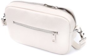 Кожаная сумка кросс-боди для женщин Shvigel 2422839 Бежевая