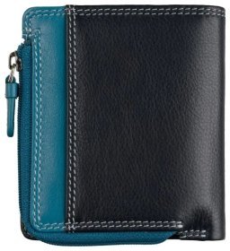 Маленький кожаный женский кошелек синего цвета Visconti RB112 Chile Blue Multi 108866