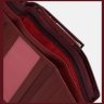 Лакированный кожаный кошелек бордового цвета для женщин Ricco Grande 109066 с фактурой под рептилию modnotak фото - 5