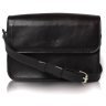 Невелика жіноча сумка-кроссбоді із натуральної шкіри чорного кольору BlankNote Moment 79066 - 2