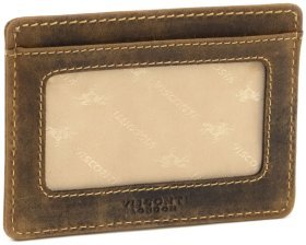 Коричневый картхолдер из винтажной кожи с RFID-защитой Visconti Stealth 69166
