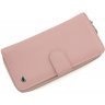Довгий жіночий гаманець світло-рожевого кольору з зернистою шкіри ST Leather (15344) - 3