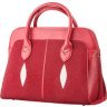 Вместительная сумка из натуральной кожи ската красного цвета STINGRAY LEATHER (024-18517) - 2