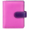 Рожево-філетовий жіночий гаманець із натуральної шкіри з автономною монетницею Visconti Bali 70667 - 1