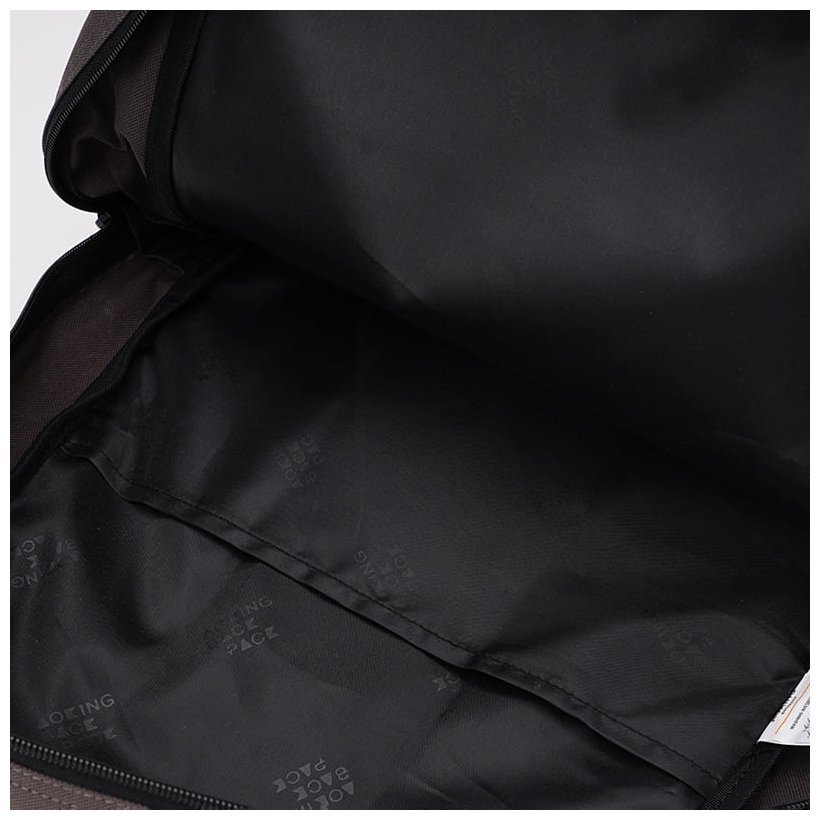 Серо-черный мужской рюкзак большого размера из полиэстера Aoking 71567