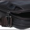 Миниатюрная мужская сумка с плечевым ремнем из коричневой кожи Borsa Leather (15660) - 8