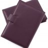 Шкіряна обкладинка для документів фіолетового кольору KARYA (443-242) - 3