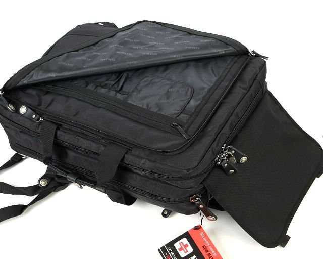 Текстильна сумка - трансформер ділового стилю під документи А4 і ноутбук NUMANNI 355 (00-355)