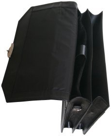 Портфель с отделением для ноутбука 15.6″ из натуральной кожи Vip Collection 102667 (черная)