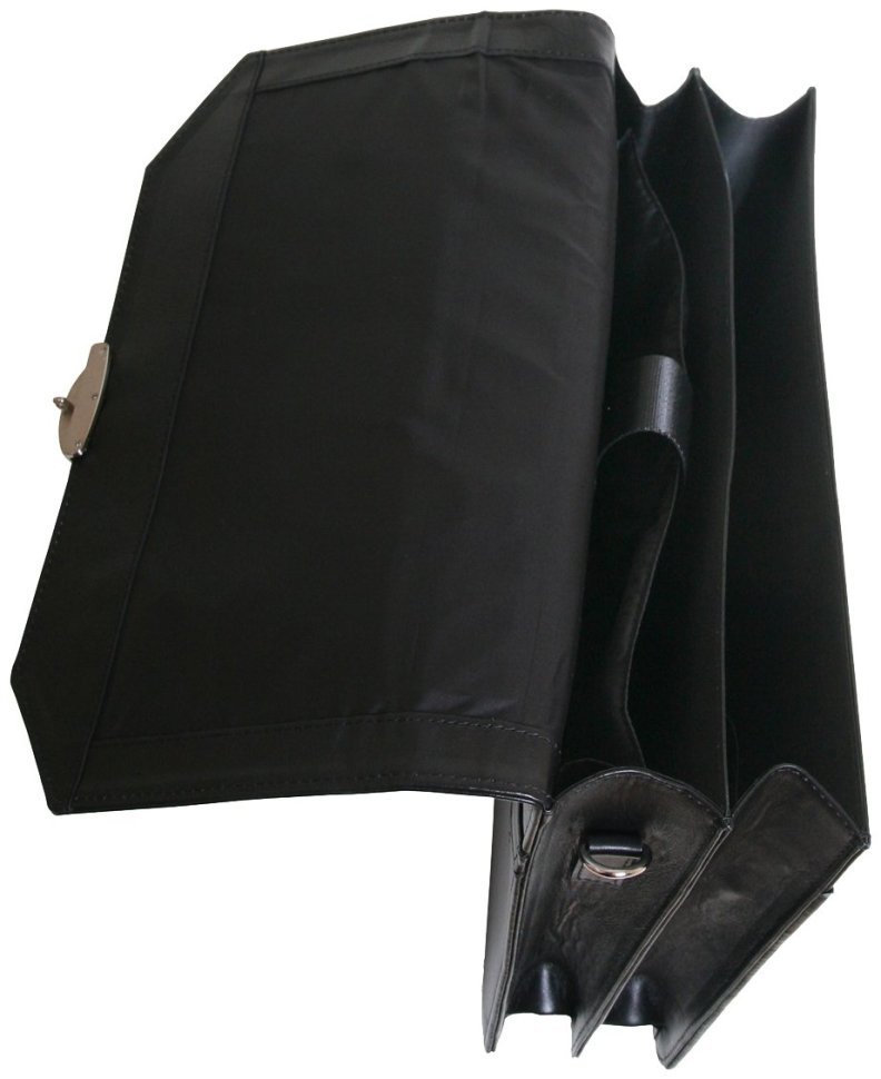 Портфель с отделением для ноутбука 15.6″ из натуральной кожи Vip Collection 102667 (черная) modnotak фото №2