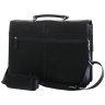 Портфель с отделением для ноутбука 15.6″ из натуральной кожи Vip Collection 102667 (черная) modnotak фото - 5